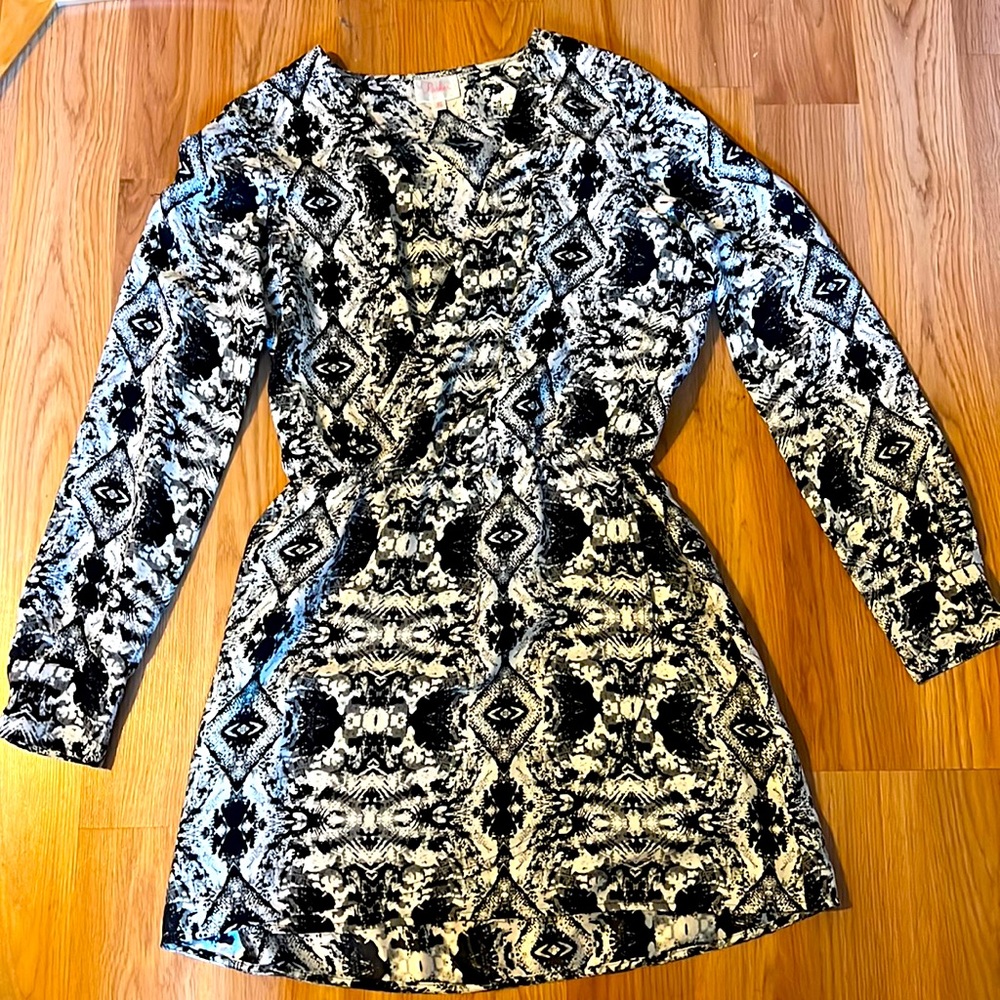 Silk black and white size XS dress. Brand: Parker